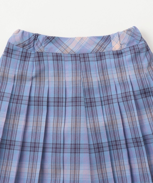 minimal（ミニマル）の「T/Rチェックプリーツキュロット（スカート・キッズ・ピンク/チャコール/オフホワイト・100cm/110cm/120cm/130cm/140cm/90cm）」の12枚目の写真