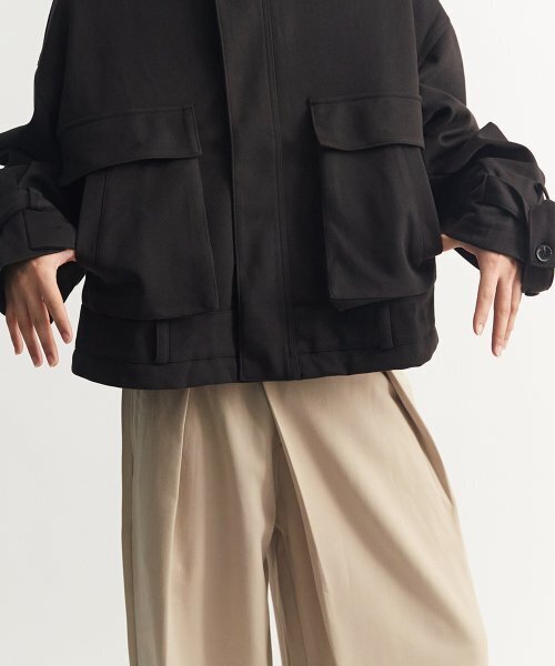 DRAW.M(ドローエム)の「ワイドハーフバンドアンバランスパンツ(ベージュ)(スラックス・メンズ・その他・LARGE/MEDIUM/SMALL/X-LARGE)」の3枚目の写真