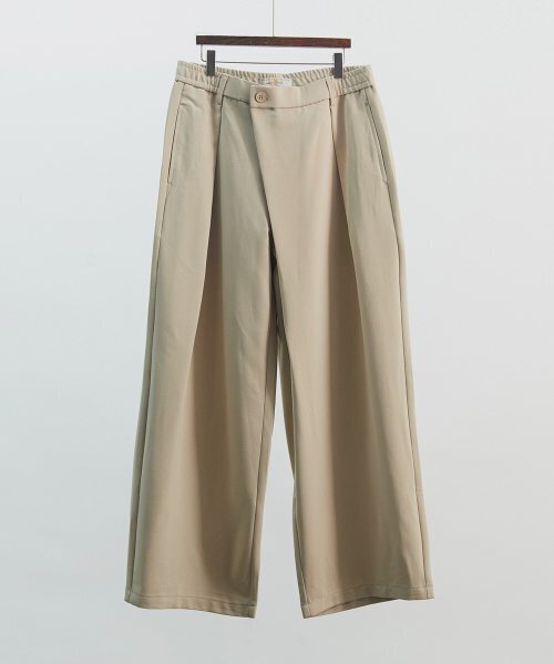 DRAW.M(ドローエム)の「ワイドハーフバンドアンバランスパンツ(ベージュ)(スラックス・メンズ・その他・LARGE/MEDIUM/SMALL/X-LARGE)」の4枚目の写真