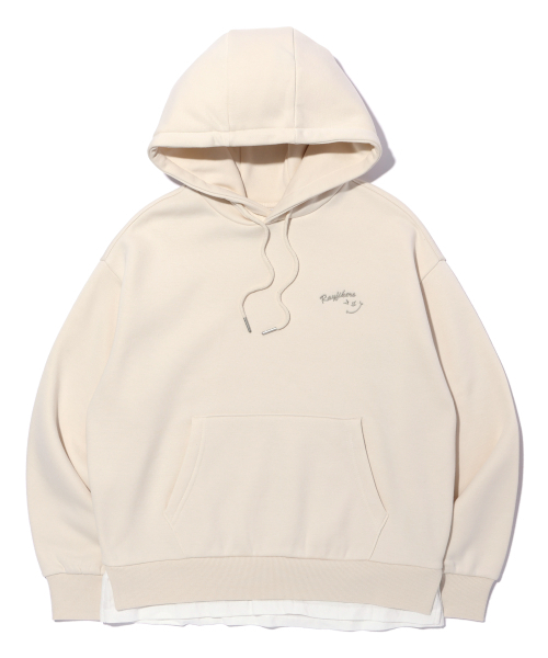 RAYFIKERS(レイフィカース)の「Wicked Smile Layered Hoodie IVORY (MO9TU961-003)(パーカー・メンズ・その他・90/100/95/105)」の1枚目の写真