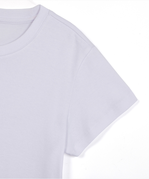 FIELDERS（フィールダーズ）の「BASIC CROPPED T-SHIRT WHITE（Tシャツ/カットソー・レディース・その他・SMALL/MEDIUM）」の6枚目の写真