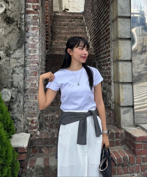 FIELDERS（フィールダーズ）の「BASIC CROPPED T-SHIRT WHITE（Tシャツ/カットソー・レディース・その他・SMALL/MEDIUM）」の8枚目の写真
