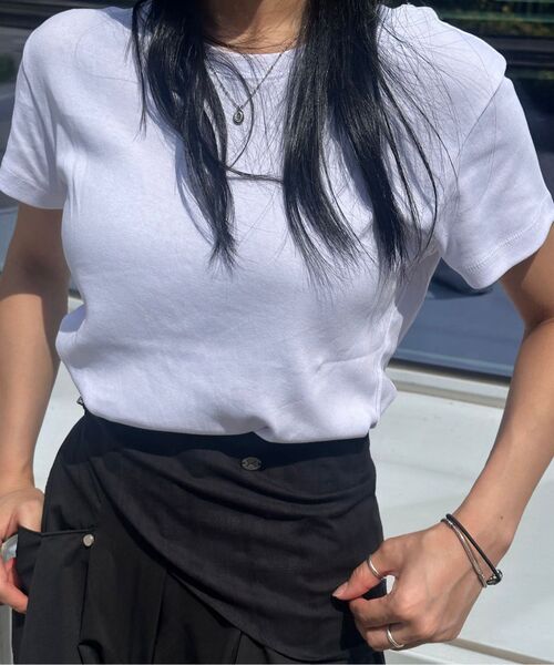 FIELDERS（フィールダーズ）の「BASIC CROPPED T-SHIRT WHITE（Tシャツ/カットソー・レディース・その他・SMALL/MEDIUM）」の14枚目の写真
