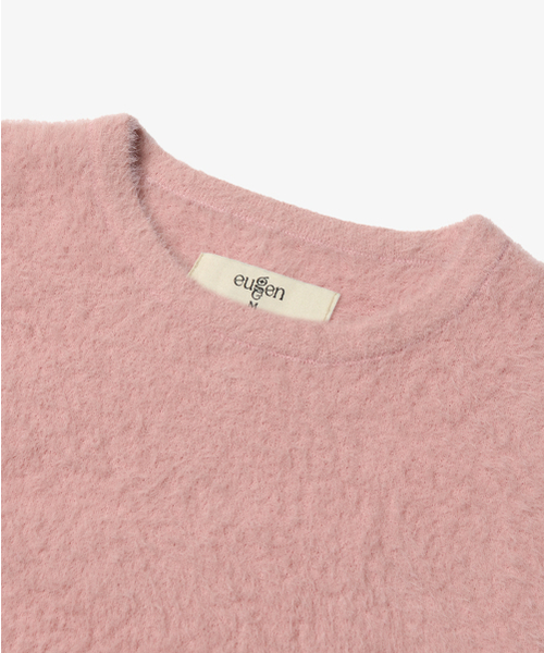 EUGGEN(ユジェン)の「ソフトラウンドハーフニット_ダストピンク(ニット/セーター・レディース・その他・SMALL/MEDIUM)」の5枚目の写真