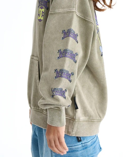 DC(ディーシー)の「DC/ディーシー 26 KD DOUBLE SKULL PH キッズ パーカー YPO261518(パーカー・キッズ・ブラック/ベージュ・130cm/140cm/150cm/160cm)」の10枚目の写真