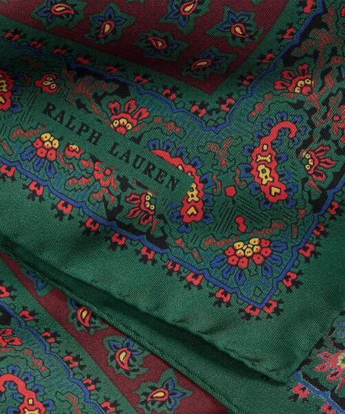 POLO RALPH LAUREN（ポロ ラルフ ローレン）の「シルク フーラード バンダナ（バンダナ/スカーフ・メンズ・レッド系1・ONE）」の3枚目の写真