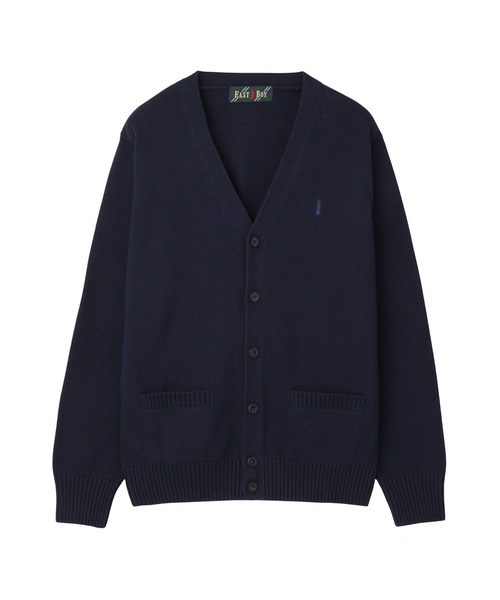 EASTBOY(イーストボーイ)の「カーディガン カラー 綿 7G ニット 女子 制服 学生服 中学生 高校生 スクール 中学生 高校生(カーディガン/ボレロ・キッズ・グレー/ネイビー系/キャメル/オートミール/エンジ・9号/11号/13号)」の3枚目の写真