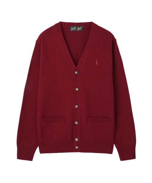 EASTBOY(イーストボーイ)の「カーディガン カラー 綿 7G ニット 女子 制服 学生服 中学生 高校生 スクール 中学生 高校生(カーディガン/ボレロ・キッズ・グレー/ネイビー系/キャメル/オートミール/エンジ・9号/11号/13号)」の5枚目の写真