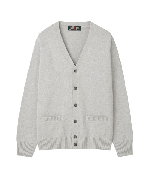 EASTBOY(イーストボーイ)の「カーディガン カラー 綿 7G ニット 女子 制服 学生服 中学生 高校生 スクール 中学生 高校生(カーディガン/ボレロ・キッズ・グレー/ネイビー系/キャメル/オートミール/エンジ・9号/11号/13号)」の1枚目の写真
