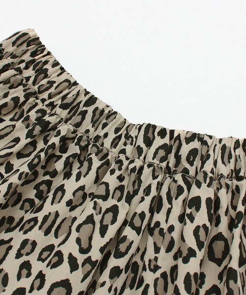 RNA（アールエヌエー）の「G1103 レオパードZIPギャザーミニ（スカート・レディース・アイボリー/ベージュ・MEDIUM）」の21枚目の写真