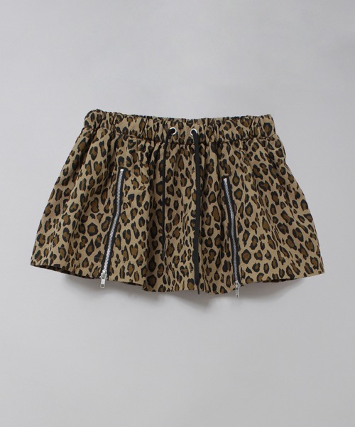 RNA（アールエヌエー）の「G1103 レオパードZIPギャザーミニ（スカート・レディース・アイボリー/ベージュ・MEDIUM）」の9枚目の写真