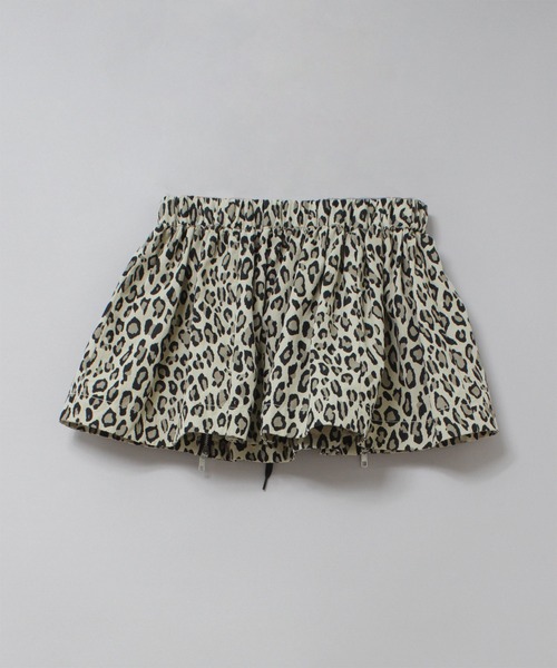 RNA（アールエヌエー）の「G1103 レオパードZIPギャザーミニ（スカート・レディース・アイボリー/ベージュ・MEDIUM）」の5枚目の写真
