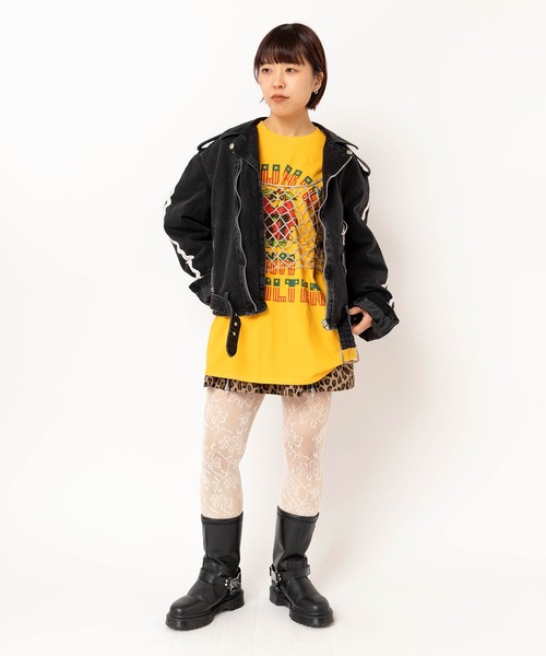 RNA（アールエヌエー）の「G1103 レオパードZIPギャザーミニ（スカート・レディース・アイボリー/ベージュ・MEDIUM）」の13枚目の写真