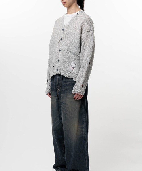 Maison MIHARA YASUHIRO(メゾンミハラヤスヒロ)の「Sun Faded Like Knit Cardigan(カーディガン/ボレロ・メンズ・ブラック/グレー/ブラウン・44/46/48)」の10枚目の写真