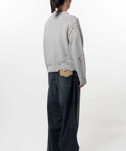 Maison MIHARA YASUHIRO(メゾンミハラヤスヒロ)の「Sun Faded Like Knit Cardigan(カーディガン/ボレロ・メンズ・ブラック/グレー/ブラウン・44/46/48)」の11枚目の写真