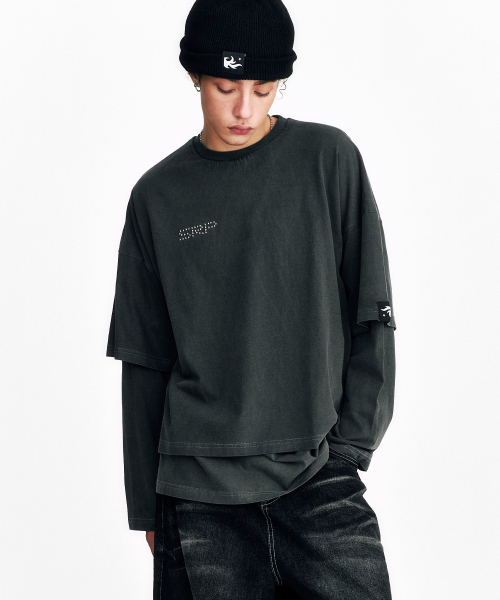 SSERPE（セルぺ）の「フレームスター レイヤードロングスリーブT ピグメントチャコール（Tシャツ/カットソー・レディース・その他・2/3）」の2枚目の写真