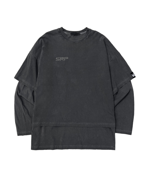 SSERPE（セルぺ）の「フレームスター レイヤードロングスリーブT ピグメントチャコール（Tシャツ/カットソー・レディース・その他・2/3）」の6枚目の写真