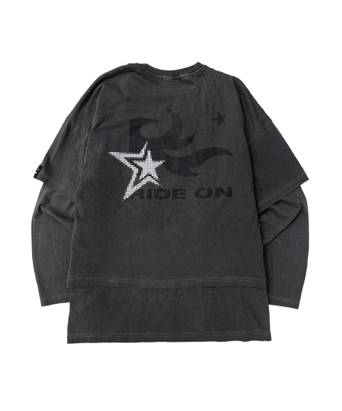 SSERPE（セルぺ）の「フレームスター レイヤードロングスリーブT ピグメントチャコール（Tシャツ/カットソー・レディース・その他・2/3）」の9枚目の写真