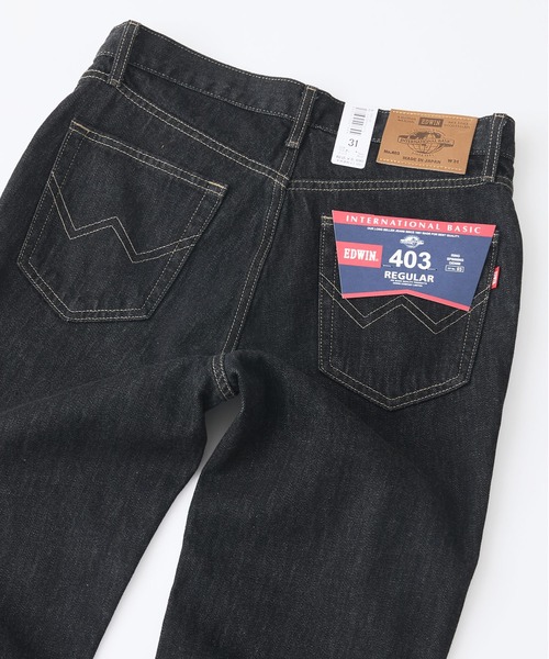 EDWIN(エドウィン)の「【EDWIN/エドウィン 403】【誇りの日本製・13.75oz】403 スタンダードストレート ブラック 原点回帰のRING糸(デニムパンツ・メンズ・ブラック・33inch/32inch/31inch/30inch/29inch/28inch/36inch/35inch/34inch)」の17枚目の写真