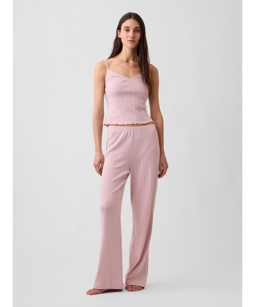 GAP(ギャップ)の「ポインテール パジャマパンツ(ルームウェア/パジャマ・レディース・ホワイト/オフホワイト/ピンク・XS/XXS/M/L/S)」の6枚目の写真