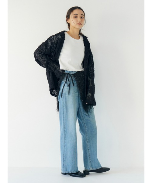 Ungrid（アングリッド）の「レーステーラードジャケット（テーラードジャケット・レディース・ブラック/アイボリー・FREE）」の22枚目の写真