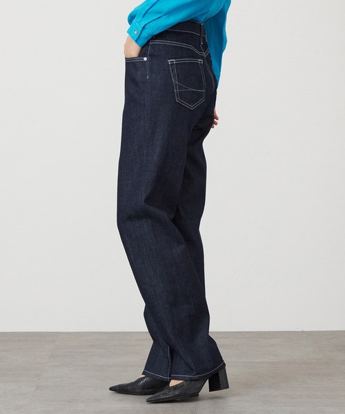 SOMETHING(サムシング)の「SOMETHING ELSA NOUVEAU STRAIGHT/ストレートデニムパンツ(デニムパンツ・レディース・インディゴブルー/ライトインディゴブルー/ブルー/ホワイト・26/28/29/31/27/30)」の6枚目の写真