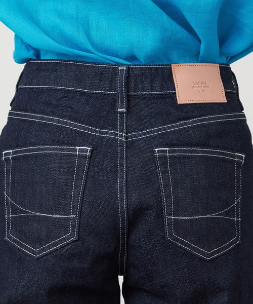 SOMETHING(サムシング)の「SOMETHING ELSA NOUVEAU STRAIGHT/ストレートデニムパンツ(デニムパンツ・レディース・インディゴブルー/ライトインディゴブルー/ブルー/ホワイト・26/28/29/31/27/30)」の10枚目の写真