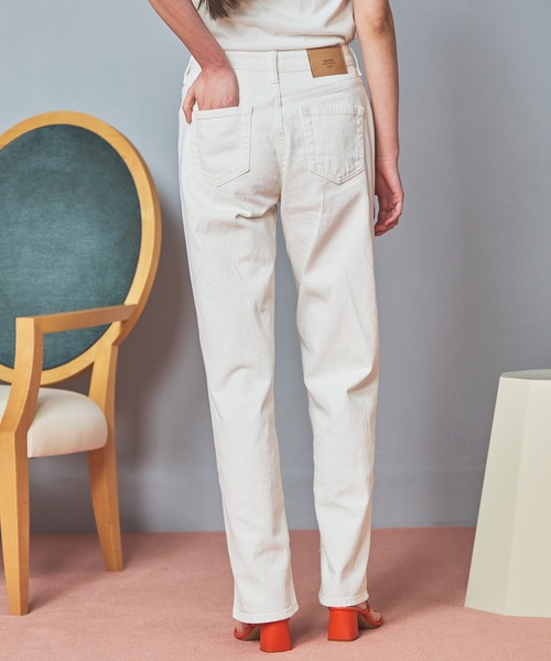 SOMETHING(サムシング)の「SOMETHING ELSA NOUVEAU STRAIGHT/ストレートデニムパンツ(デニムパンツ・レディース・インディゴブルー/ライトインディゴブルー/ブルー/ホワイト・26/28/29/31/27/30)」の16枚目の写真