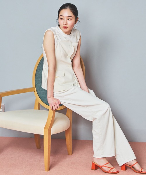 SOMETHING(サムシング)の「SOMETHING ELSA NOUVEAU STRAIGHT/ストレートデニムパンツ(デニムパンツ・レディース・インディゴブルー/ライトインディゴブルー/ブルー/ホワイト・26/28/29/31/27/30)」の22枚目の写真