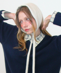 POEV（ポエブ）の「Two-way Knitted Hair Band - Cream（その他小物）」