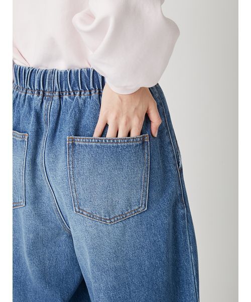 LILY BROWN（リリーブラウン）の「【WEB限定00サイズ】ワイドレッグイージーデニムパンツ（デニムパンツ・レディース・ブラック/ブルー/レッド・0/1）」の12枚目の写真
