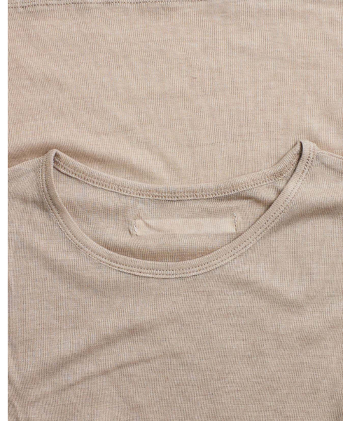 999HUMANITY(999ヒューマニティ)の「ウールテンセルブレンドレイヤードロングスリーブTシャツ(ベージュ)(Tシャツ/カットソー・レディース・その他・ONE SIZE)」の2枚目の写真