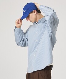 ABAHOUSE（アバハウス）の「ストレッチコットン レギュラーカラー リラックスシャツ   オーバーサイズ（シャツ/ブラウス）」