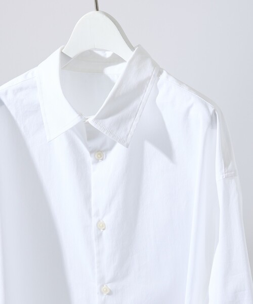 ABAHOUSE（アバハウス）の「ストレッチコットン レギュラーカラー リラックスシャツ / オーバーサイズ（シャツ/ブラウス・メンズ・ブラック/ブルー系その他/その他1/ホワイト/グレー系その他2・44/48/46）」の2枚目の写真