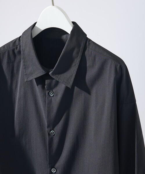 ABAHOUSE（アバハウス）の「ストレッチコットン レギュラーカラー リラックスシャツ / オーバーサイズ（シャツ/ブラウス・メンズ・ブラック/ブルー系その他/その他1/ホワイト/グレー系その他2・44/48/46）」の3枚目の写真