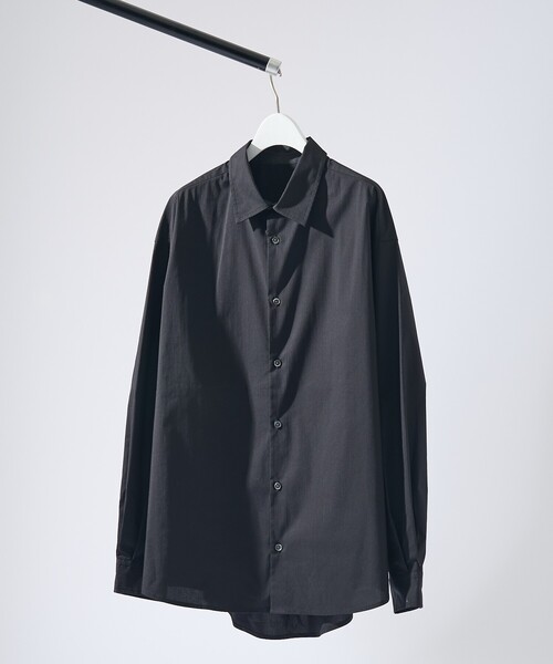 ABAHOUSE（アバハウス）の「ストレッチコットン レギュラーカラー リラックスシャツ / オーバーサイズ（シャツ/ブラウス・メンズ・ブラック/ブルー系その他/その他1/ホワイト/グレー系その他2・44/48/46）」の7枚目の写真