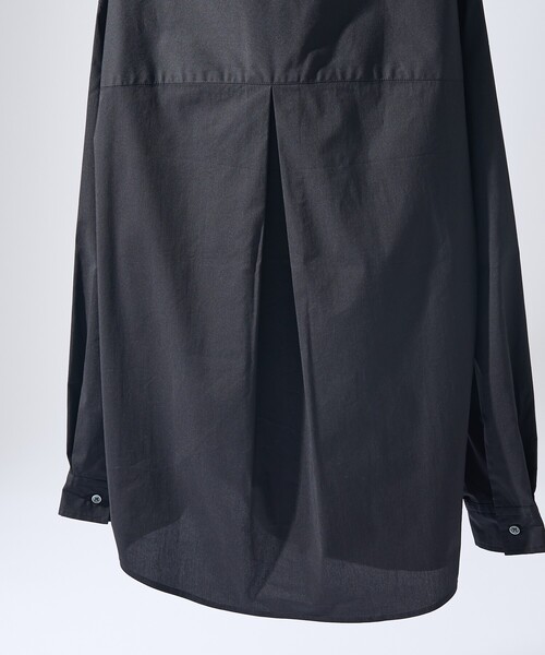 ABAHOUSE（アバハウス）の「ストレッチコットン レギュラーカラー リラックスシャツ / オーバーサイズ（シャツ/ブラウス・メンズ・ブラック/ブルー系その他/その他1/ホワイト/グレー系その他2・44/48/46）」の9枚目の写真