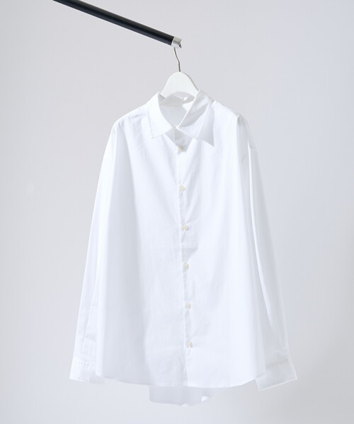 ABAHOUSE（アバハウス）の「ストレッチコットン レギュラーカラー リラックスシャツ / オーバーサイズ（シャツ/ブラウス・メンズ・ブラック/ブルー系その他/その他1/ホワイト/グレー系その他2・44/48/46）」の14枚目の写真