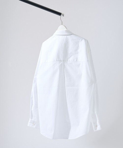 ABAHOUSE（アバハウス）の「ストレッチコットン レギュラーカラー リラックスシャツ / オーバーサイズ（シャツ/ブラウス・メンズ・ブラック/ブルー系その他/その他1/ホワイト/グレー系その他2・44/48/46）」の15枚目の写真