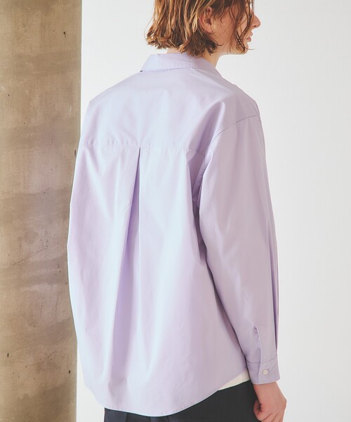 ABAHOUSE（アバハウス）の「ストレッチコットン レギュラーカラー リラックスシャツ / オーバーサイズ（シャツ/ブラウス・メンズ・ブラック/ブルー系その他/その他1/ホワイト/グレー系その他2・44/48/46）」の21枚目の写真