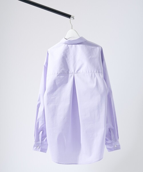 ABAHOUSE（アバハウス）の「ストレッチコットン レギュラーカラー リラックスシャツ / オーバーサイズ（シャツ/ブラウス・メンズ・ブラック/ブルー系その他/その他1/ホワイト/グレー系その他2・44/48/46）」の6枚目の写真