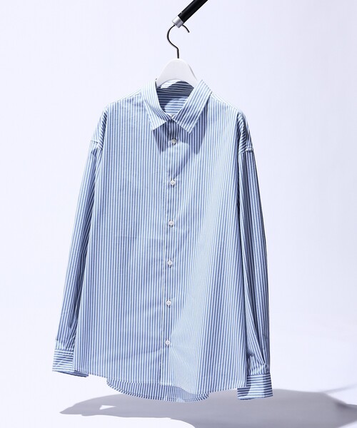 ABAHOUSE（アバハウス）の「ストレッチコットン レギュラーカラー リラックスシャツ / オーバーサイズ（シャツ/ブラウス・メンズ・ブラック/ブルー系その他/その他1/ホワイト/グレー系その他2・44/48/46）」の13枚目の写真