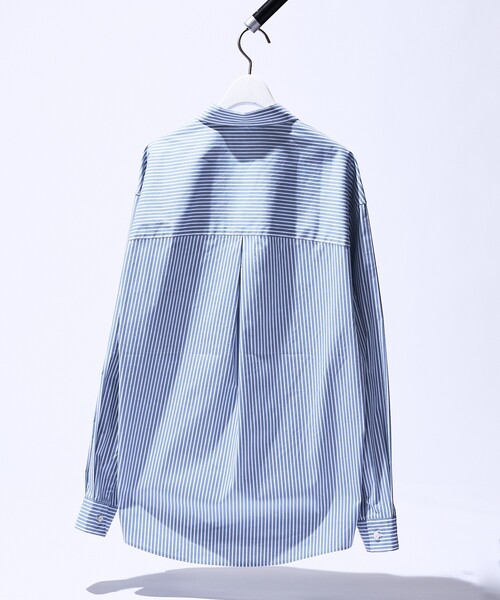 ABAHOUSE（アバハウス）の「ストレッチコットン レギュラーカラー リラックスシャツ / オーバーサイズ（シャツ/ブラウス・メンズ・ブラック/ブルー系その他/その他1/ホワイト/グレー系その他2・44/48/46）」の14枚目の写真