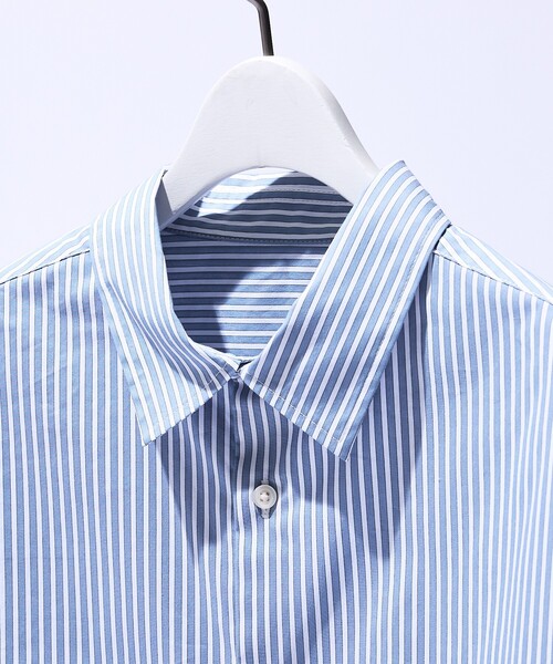 ABAHOUSE（アバハウス）の「ストレッチコットン レギュラーカラー リラックスシャツ / オーバーサイズ（シャツ/ブラウス・メンズ・ブラック/ブルー系その他/その他1/ホワイト/グレー系その他2・44/48/46）」の15枚目の写真