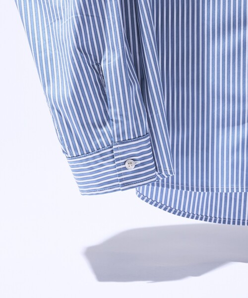 ABAHOUSE（アバハウス）の「ストレッチコットン レギュラーカラー リラックスシャツ / オーバーサイズ（シャツ/ブラウス・メンズ・ブラック/ブルー系その他/その他1/ホワイト/グレー系その他2・44/48/46）」の16枚目の写真