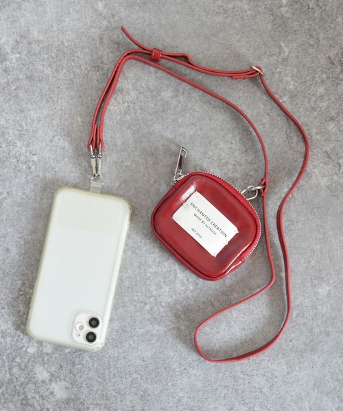 爆レア　アルバローザ　正規品　スマホストラップ　レッド×ホワイト　美品 ポーチ付 スマホストラップ アント（スマホグッズ）｜ALTROSE（アルト