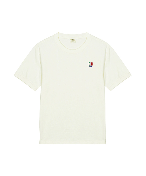GRAIN DE BEAUTE（グランデボーテ）の「BACK LOGO T-SHIRT 01 [BEIGE]（Tシャツ/カットソー・レディース・ベージュ・M/L/XL/S）」の2枚目の写真