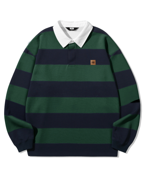 TRILLION(トリリオン)の「ストライプ92スターグラフィックラグビーポロシャツ_グリーン(ポロシャツ・メンズ・その他・M/L/XL)」の4枚目の写真