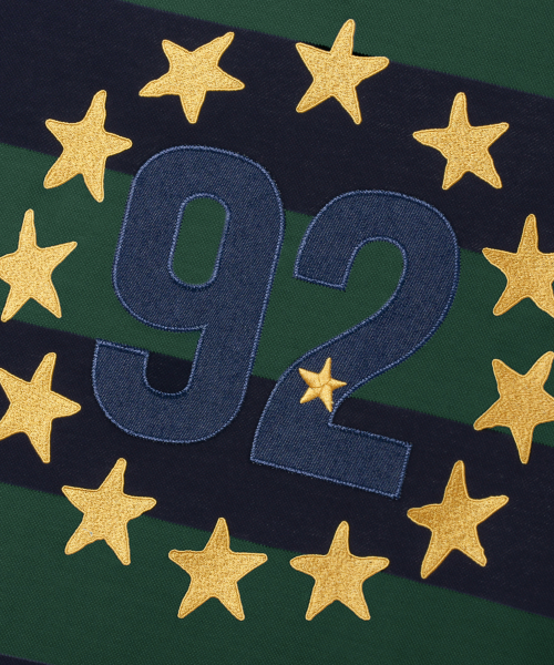 TRILLION(トリリオン)の「ストライプ92スターグラフィックラグビーポロシャツ_グリーン(ポロシャツ・メンズ・その他・M/L/XL)」の8枚目の写真