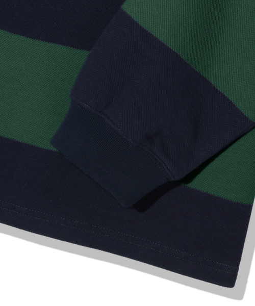 TRILLION(トリリオン)の「ストライプ92スターグラフィックラグビーポロシャツ_グリーン(ポロシャツ・メンズ・その他・M/L/XL)」の9枚目の写真